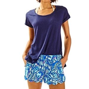 LILLY Pulitzer Dahlia Scallop Hem Shorts